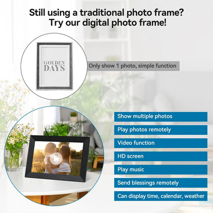 10.1-inch WiFi Digital Photo Frame with 1080P HD Touch Screen 7