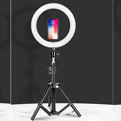 10 -Coll -LED ring light with adjustable tripod and telephone holder -ideal for make -up, photography and vlogging 2