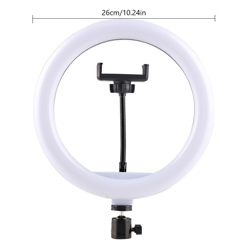 10 -Coll -LED ring light with adjustable tripod and telephone holder -ideal for make -up, photography and vlogging 3