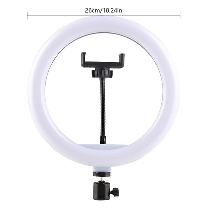 10 -Coll -LED ring light with adjustable tripod and telephone holder -ideal for make -up, photography and vlogging 3