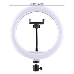 10 -Coll -LED ring light with adjustable tripod and telephone holder -ideal for make -up, photography and vlogging 3