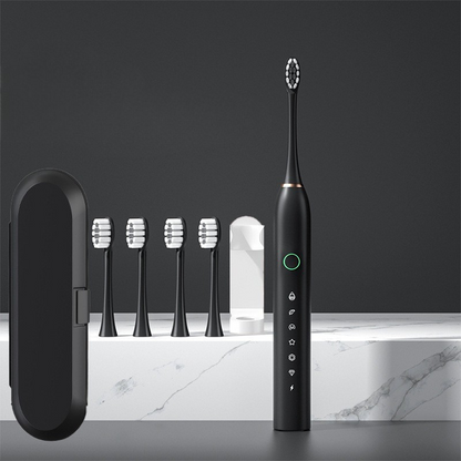 Variant image for B-1 Black with 4 brush heads + travel case + stand