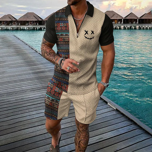 CALVIN | Polo Shirt With Shorts Set-1