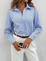  Kendra | Versatile Classic Striped Blouse-1