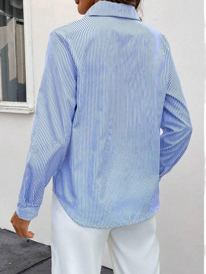  Kendra | Versatile Classic Striped Blouse-2
