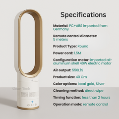 16 Inch Bladeless fan with remote control 3
