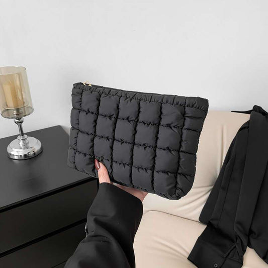 Sophie | Quilted Cosmetic Makeup Clutch with Zipper 1