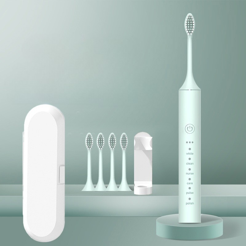 Variant image for X5 green with 4 brush heads [upgraded version] + travel box + stand