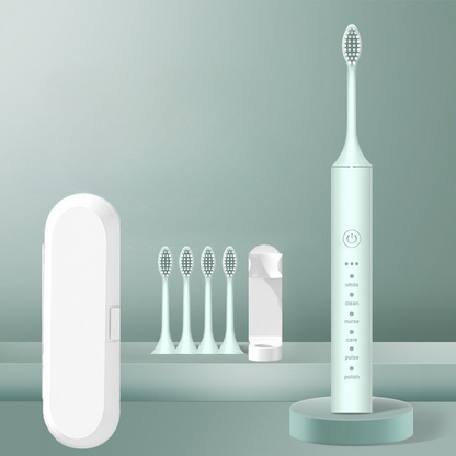 Variant image for X5 green with 4 brush heads [upgraded version] + travel box + stand