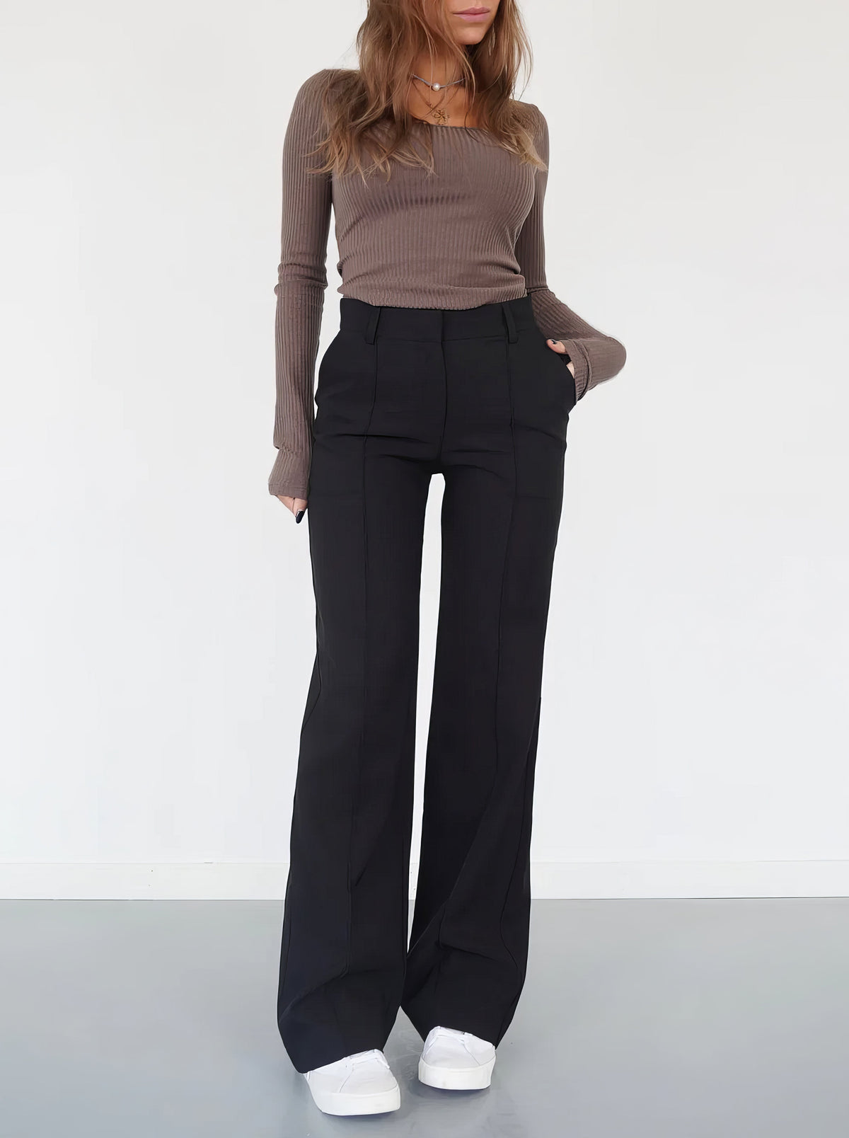 AMY | Wide Chic Trousers Women-1