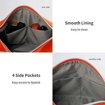 Kimora | Portable Canvas Cosmetic Bag with Multiple Compartments 4