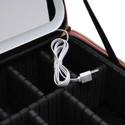 Pearls | Stylish & Portable LED Light Mirror Cosmetic Case 3