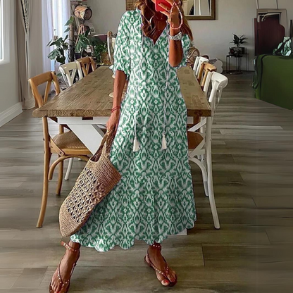  Alyanna | Flattering Floral Print Maxi Dress-5