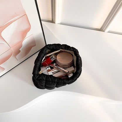 Sophie | Quilted Cosmetic Makeup Clutch with Zipper 4