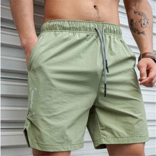  Men’s Casual Shorts - Lightweight Relaxed Fit - Elastic Waist with Drawstring - Above Knee-1