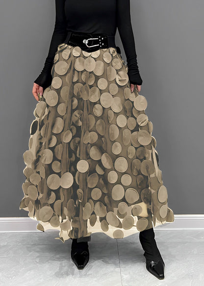  LAURA | Black Skirt with Dots-6