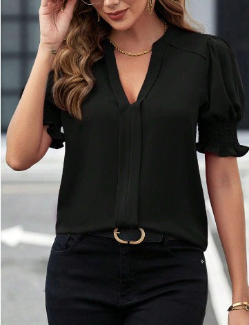  FLORA | V-Neck Stylish Blouse-5