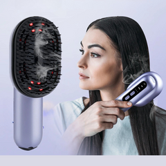 GlowSpray Comb - Head Massager with Vibration & Hair Oil Applicator-2