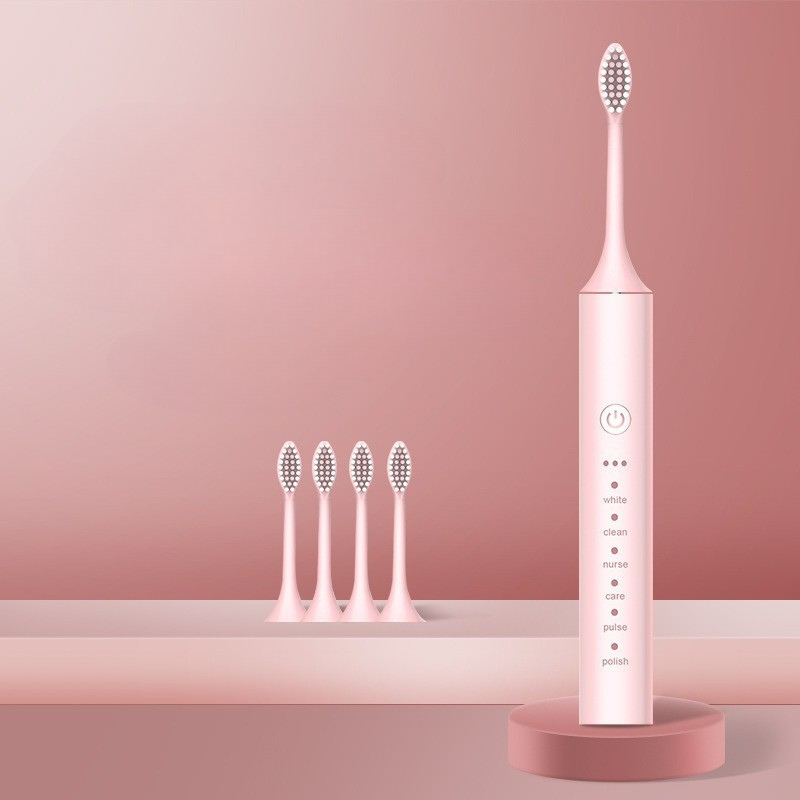 Variant image for X5 pink + 4 brush heads [upgraded version]