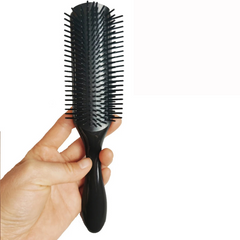 CurlEase - 9-Row Detangling Brush for Straight & Curly Hair-4
