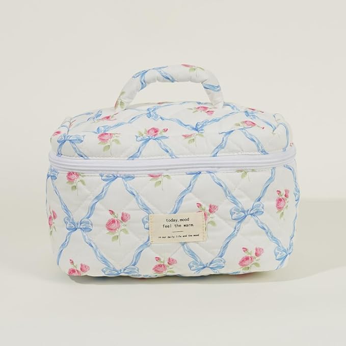 Elisse | Elegant Padded Makeup Bag Set with Floral Design 3