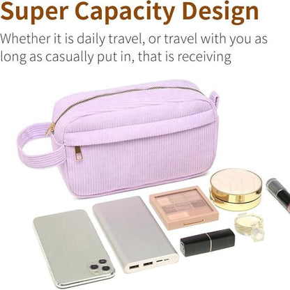 Kamiyah | Soft Cord Cotton Travel Cosmetic Bag 5