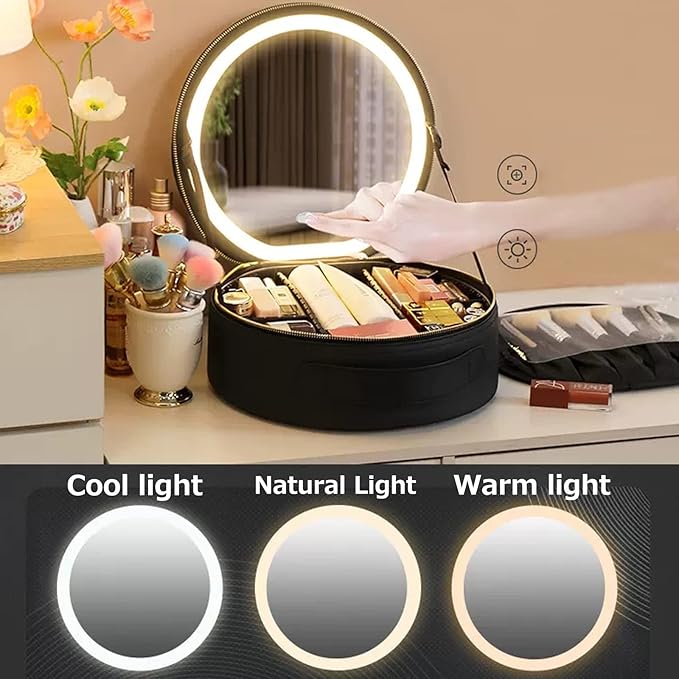Nyra | Ultimate Portable Illuminated Mirror Makeup Bag 4