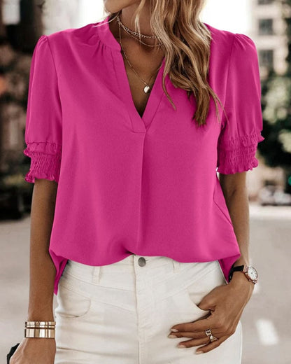  FLORA | V-Neck Stylish Blouse-1