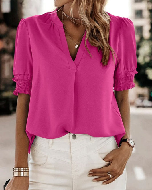  FLORA | V-Neck Stylish Blouse-1