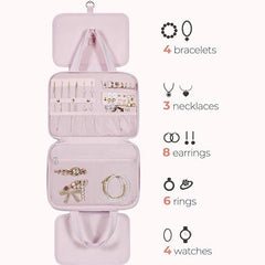Kenya | Travel cosmetic bag with makeup and toiletries, plus jewelry organizer 4
