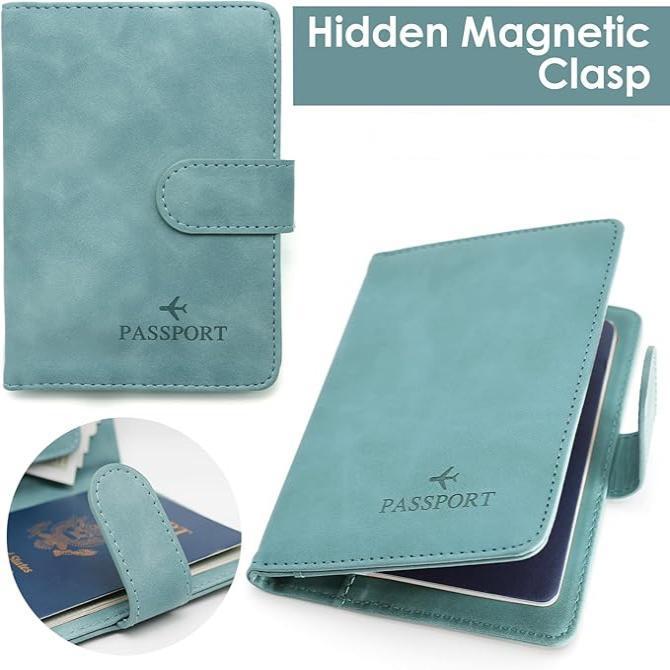 Vada | Theft-proof waterproof PU leather passport holder wallet 4