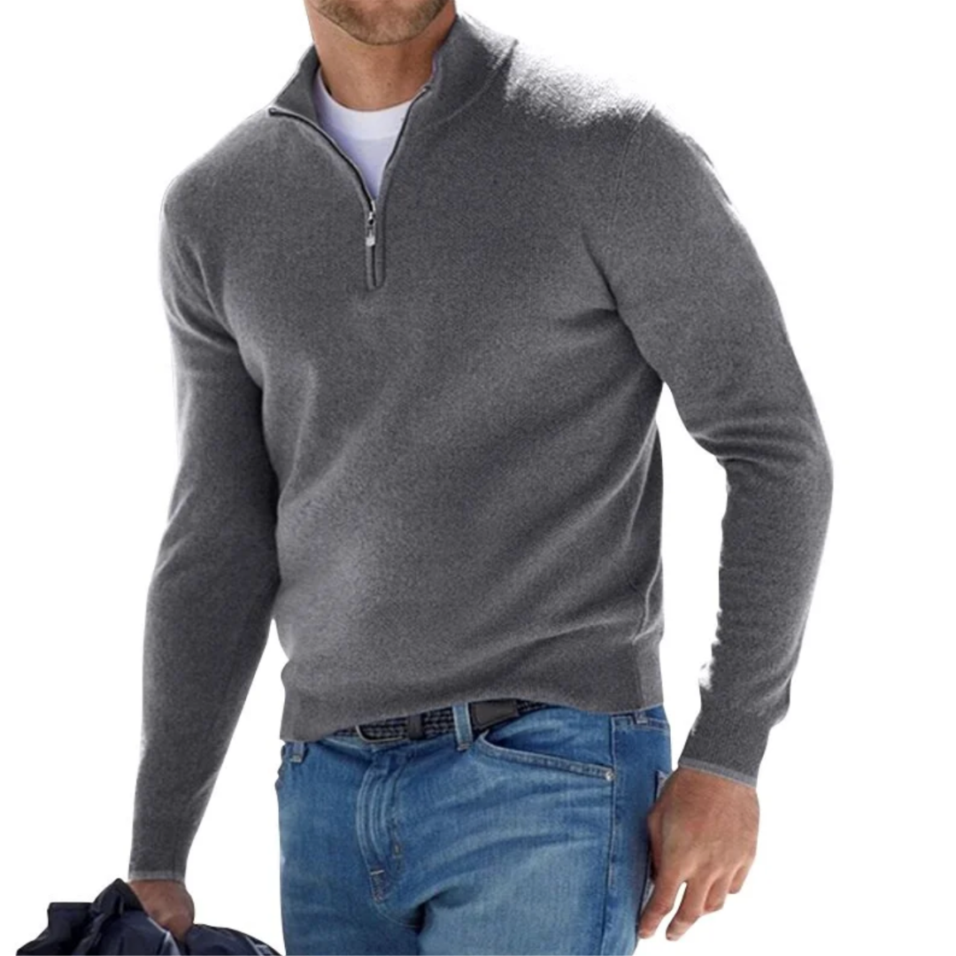 MORRIS | Zip-Up Pullover Men-2
