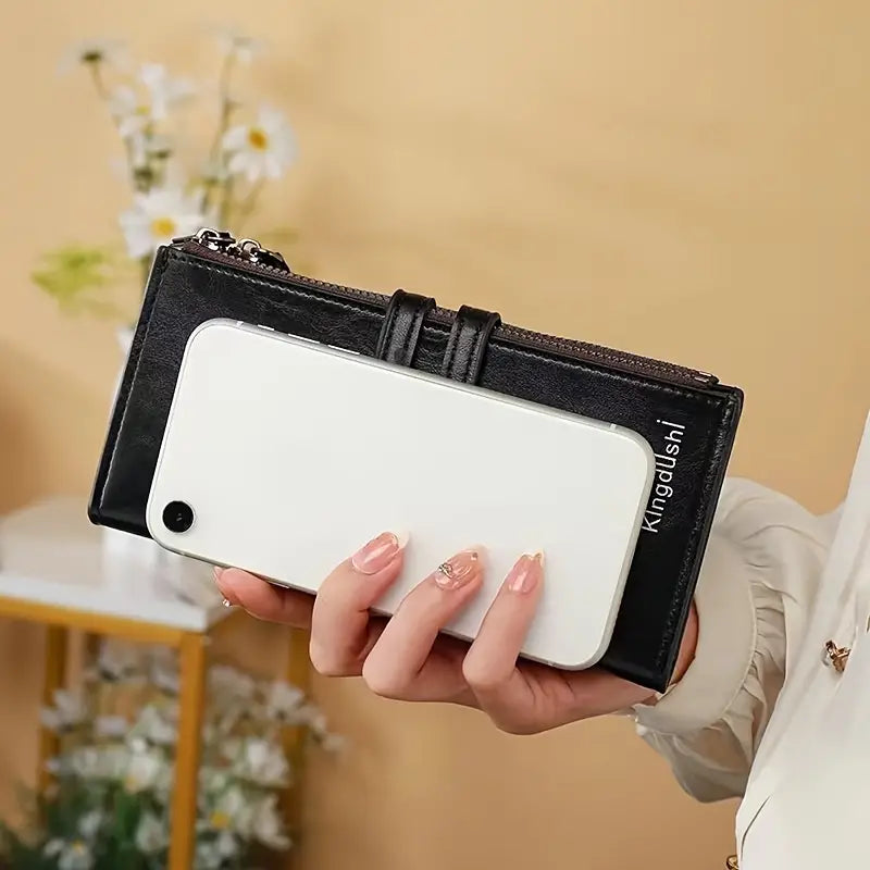 Ashlyn | Large Leather Travel Wallet 5