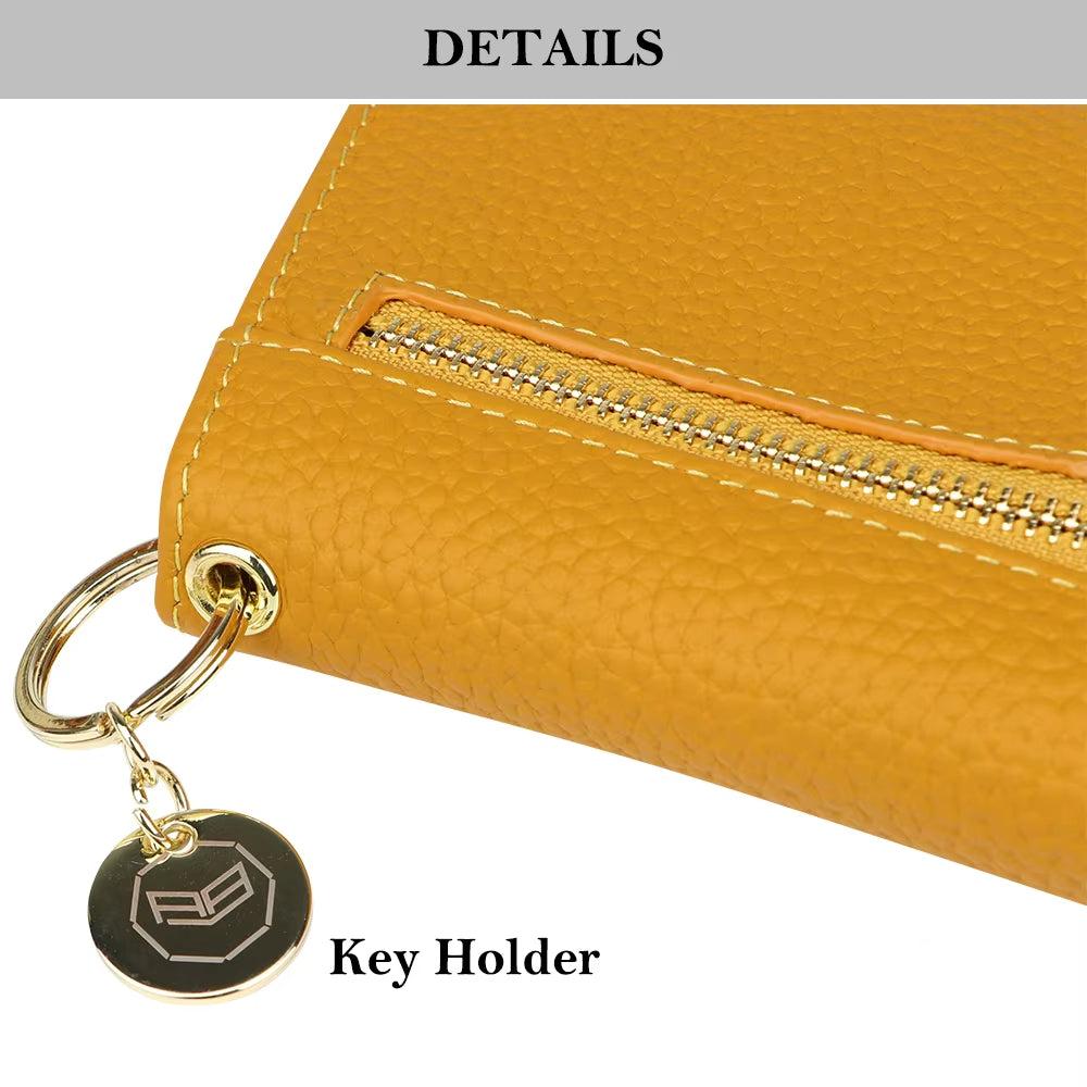 Alena | Travel wallet made of genuine leather with multiple card slots 6