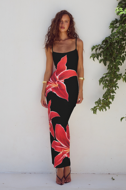 Thalia | Elegant Floral Design Bodycon Dress-2