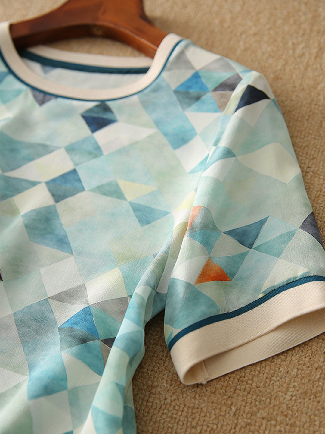  ELIZABETH | Stylish Contrast Printed Shirt-5