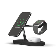 3-in-1-wireless charger for smartphone, smartwatch and earphone speed station with a modern design 1