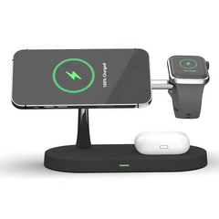 3-in-1-wireless charger for smartphone, smartwatch and earphone speed station with a modern design 3
