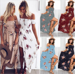 Bohemien | Sunset Muse Maxikleid mit schulterfreiem Ausschnitt