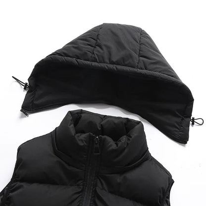 HUGO Bodywarmer | Ultra-Comfort Quilted Puffer Vest with Detachable Hood-5