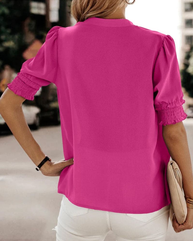  FLORA | V-Neck Stylish Blouse-2