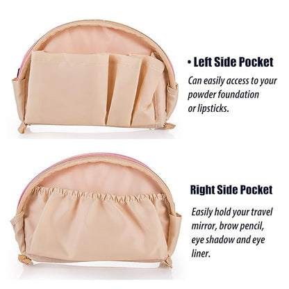 Ayleen | Waterproof Half Moon Cosmetic Makeup Bag 4