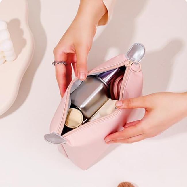 Emmeline | Solid Color Large Capacity Cosmetic Bag 6