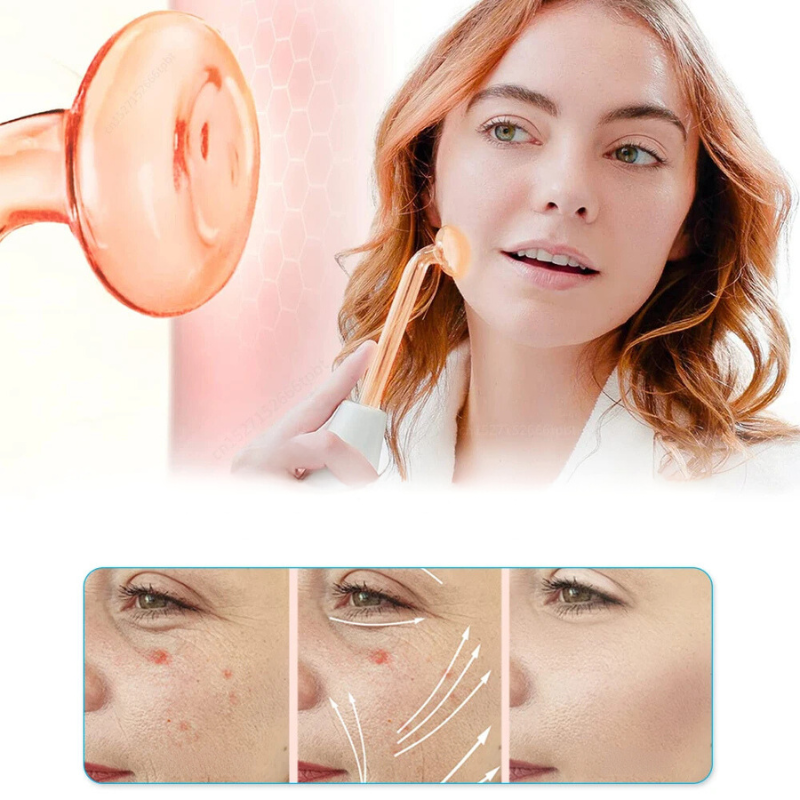 GlowWave - High-Frequency Electrode Wand for Skin Tightening & Wrinkle Removal-3