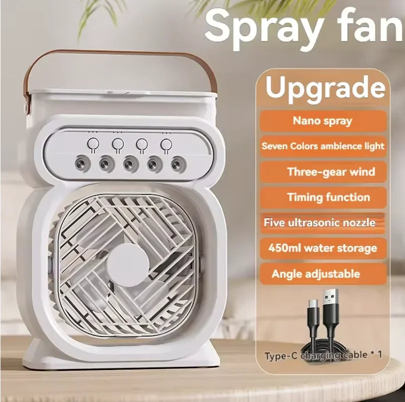 3 in 1 Portable Air Conditioner with Night Light and Humidifier 0