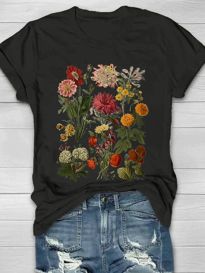  LUELLA | Retro Floral Print T-Shirt-3