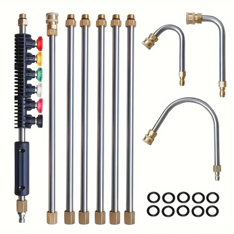 4000 PSI Telescoping High Pressure Washer Wand Set for Gutter & Roof Drainage & Walls Cleaning 1