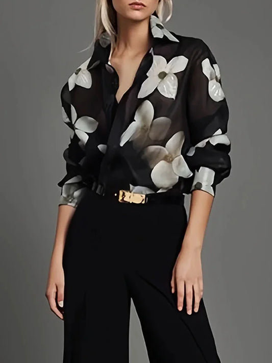  IVANNA | Stylish Elegant Long Sleeve Blouse-1