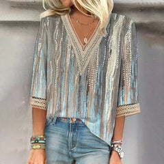  WILLOW | Summer Blouse V Neck-3