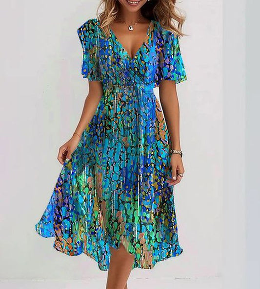  Elevate Your Style with the Stunning Bondi Blue Midi Dress-1
